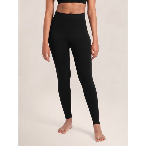 Shapermint Essentials High Waisted Shaping Leggings Black Sz L Comfort Slimming - Picture 1 of 5